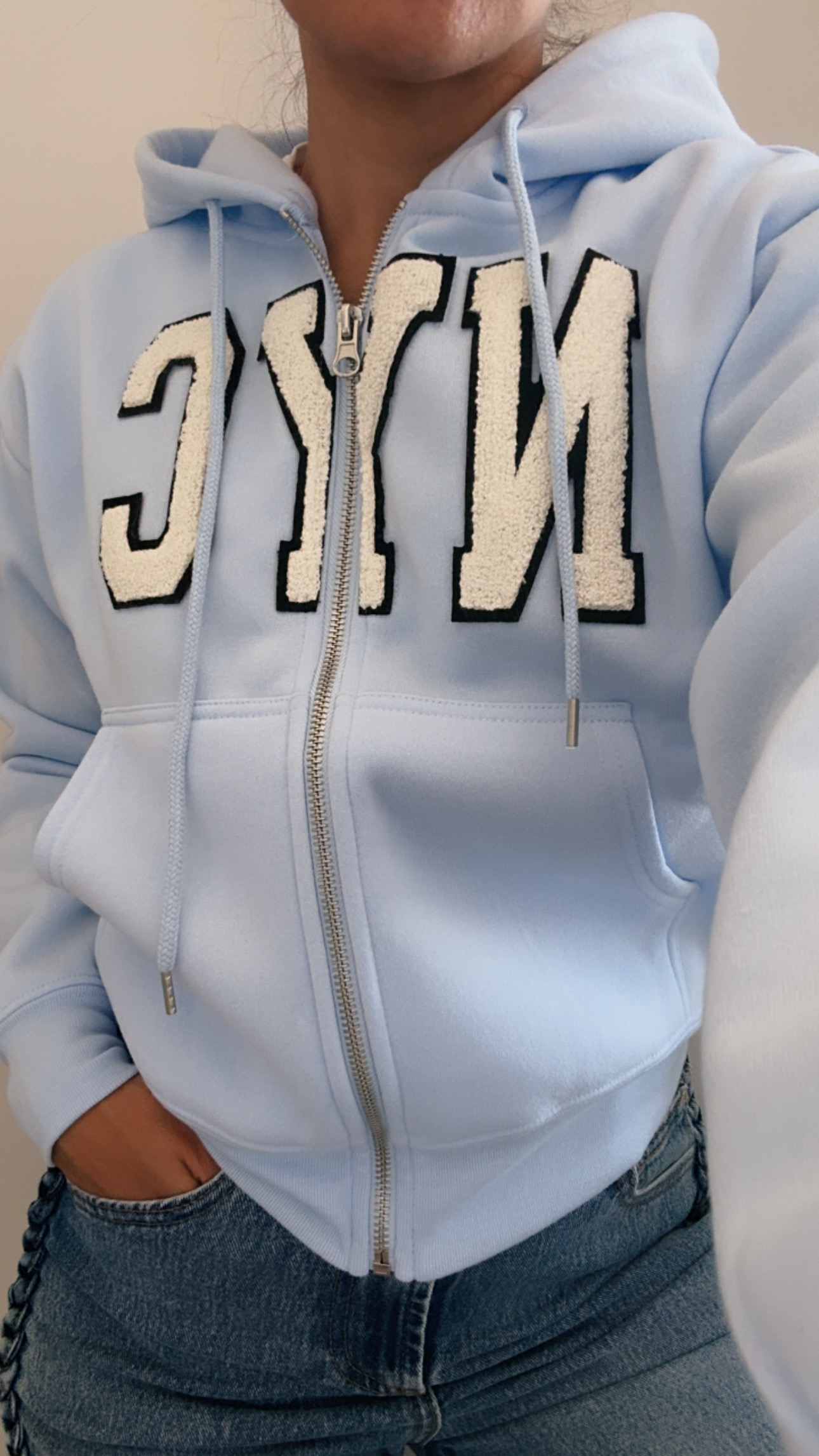 Campera “NYC” - Celeste