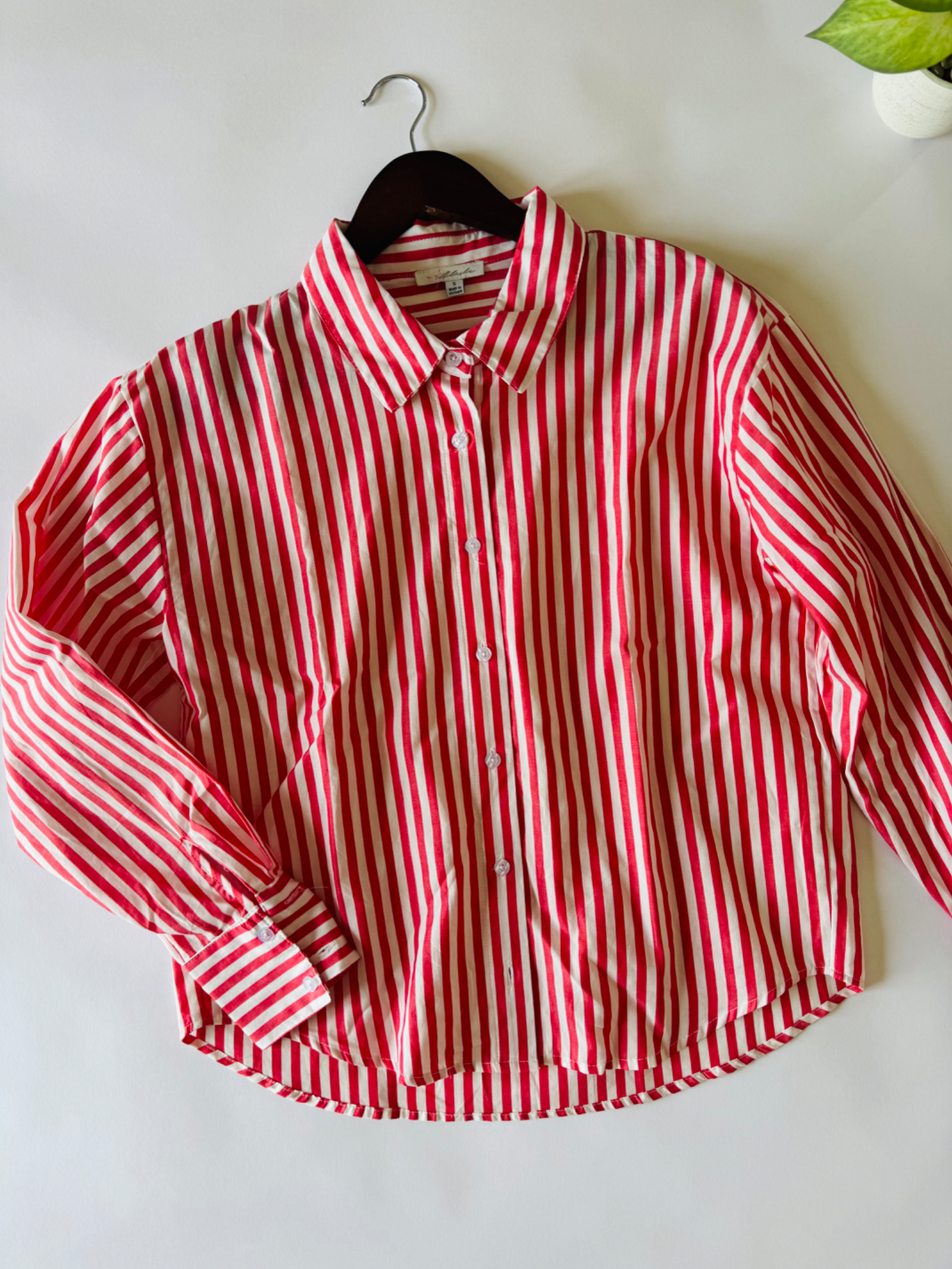 Camisa Amélie - Rojo rayado